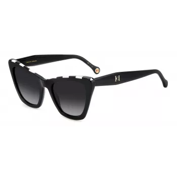 Carolina Herrera HER0129S80S Damen Cat-Eye-Sonnenbrille Havana Braun Verlauf 55mm