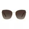 CAROLINA HERRERA HER0133S000 Damen-Sonnenbrille - Schwarzer Acetatrahmen, graue Gradientengläser, 59 mm