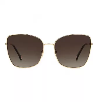 CAROLINA HERRERA HER0133S000 Damen-Sonnenbrille - Schwarzer Acetatrahmen, graue Gradientengläser, 59 mm