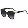 CAROLINA HERRERA HER0134S807 Damen-Sonnenbrille - Schwarzer Acetatrahmen, graue Polycarbonatgläser, 55/21/145 mm
