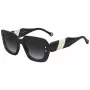 CAROLINA HERRERA HER0186S80S Damen-Sonnenbrille eckig Havana Acetat braun verlaufende Gläser 52mm
