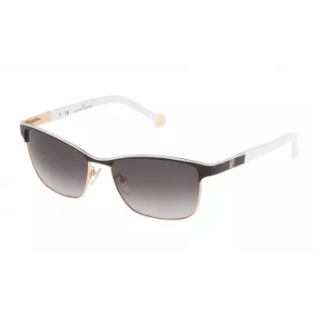 Carolina Herrera SHE069560NP1 Damen-Sonnenbrille Havanna Acetatrahmen Braune Verlaufsgläser 56mm