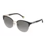 CAROLINA HERRERA SHE119560302 Damen-Sonnenbrille - Havanna-Acetatrahmen, braune Verlaufsgläser, 56/18/135 mm