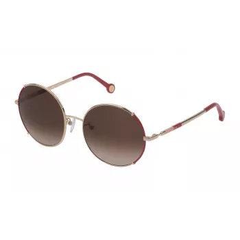 Carolina Herrera SHE152 Sonnenbrille für Damen - Cat-Eye-Rahmen, UV400-Schutz, Havanna/Verlauf Braun
