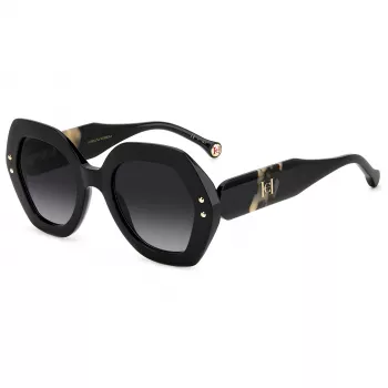 CAROLINA HERRERA Damen-Sonnenbrille HER0126SWR7 - Havanna-Acetat-Rahmen, braune Verlaufsgläser, 52 mm