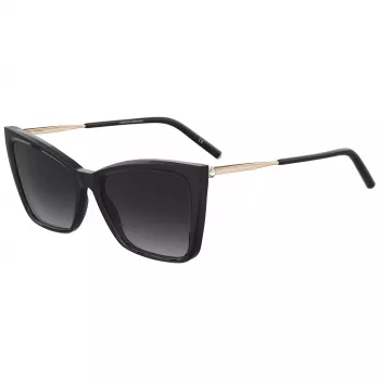 CAROLINA HERRERA Damen-Sonnenbrille HER0180S2M2 - Havanna-Acetatrahmen, braune Verlaufsgläser, 57 mm