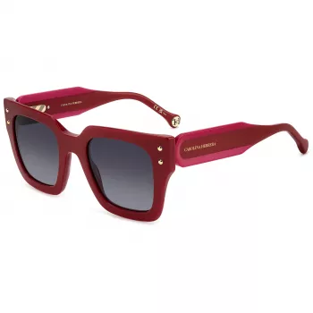 Carolina Herrera Damen-Sonnenbrille HER0255SC9A - Havana-Acetatrahmen, braune Gradientengläser, 51 mm