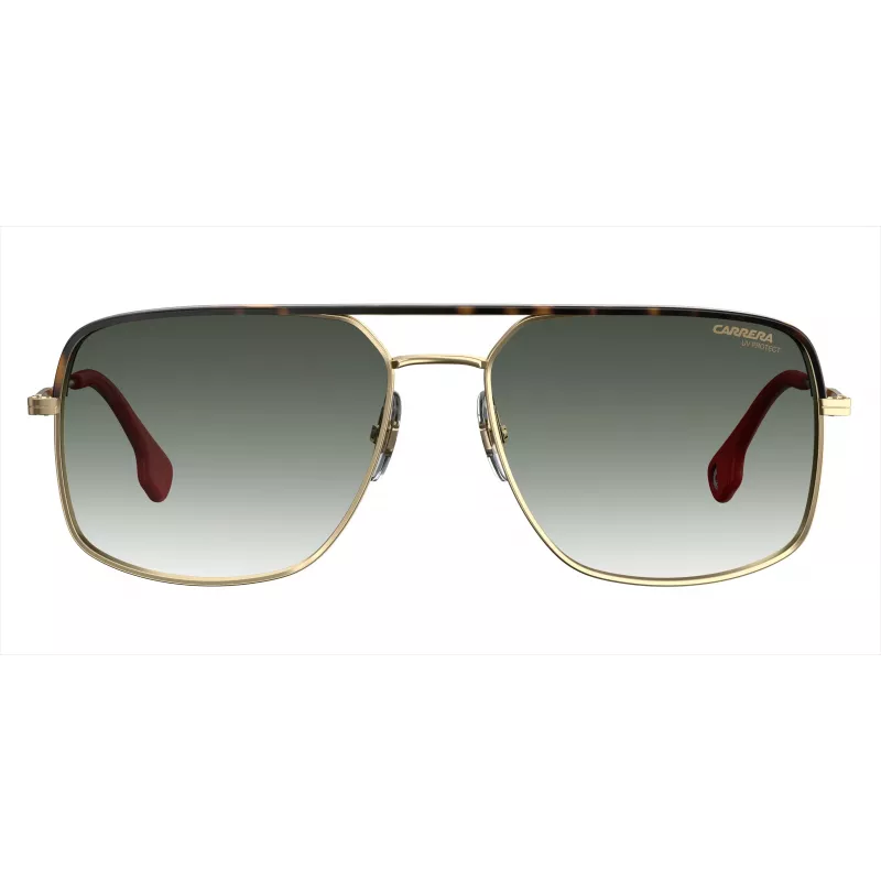 CARRERA 152-S-RHL-9K Herren Rechteck-Sonnenbrille - Schwarzer Rahmen Graue Gläser 60/17/145 mm