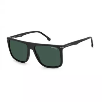 Carrera 278/S Herren-Sonnenbrille, rechteckig, 58 mm - UV400, schwarzer Rahmen, graue Gläser