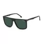 Carrera 278/S Herren-Sonnenbrille, rechteckig, 58 mm - UV400, schwarzer Rahmen, graue Gläser