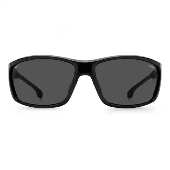Carrera Ducati Herren-Sonnenbrille CARDUC002S807 Pilot/Aviator Schwarzer Rahmen Graue Gläser 68/16/125 mm