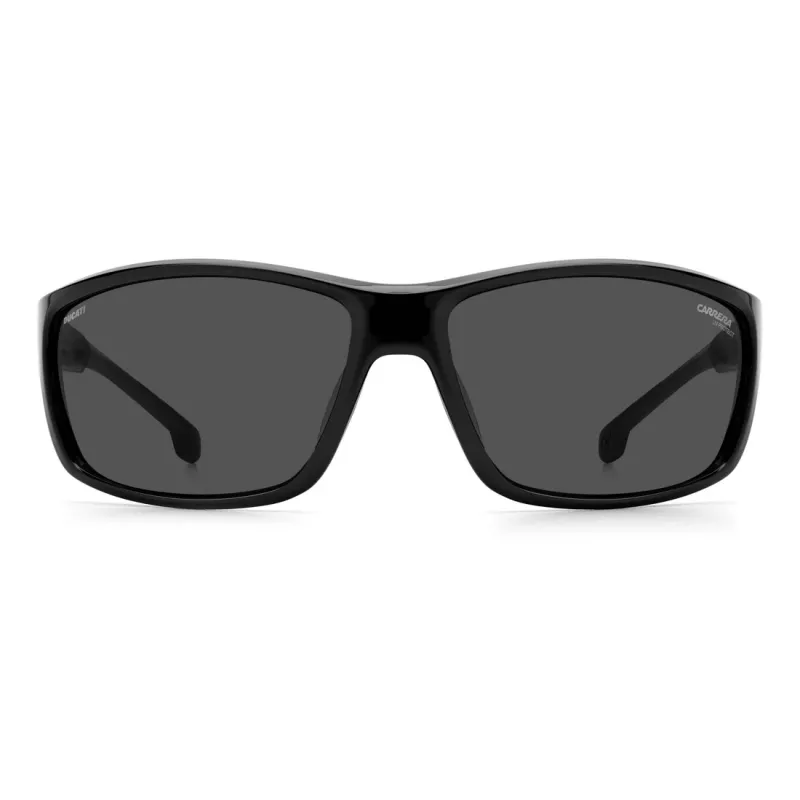 Carrera Ducati Herren-Sonnenbrille CARDUC002S807 Pilot/Aviator Schwarzer Rahmen Graue Gläser 68/16/125 mm