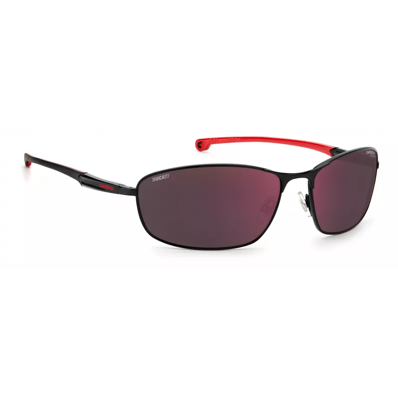 Carrera Ducati Herren-Sonnenbrille CARDUC006SOIT - Schwarzer Rahmen, graue Gläser, 64/17/130 mm