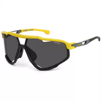 Carrera Ducati Herren-Sonnenbrille CARDUC055S4CW - Matt Schwarzer Rahmen, Graue Gläser, 76 mm Glasbreite