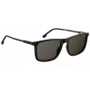 CARRERA Unisex Sonnenbrille 231-S-807-IR (55/18/145 mm) Schwarzer Acetatrahmen Grau Silber verspiegelte Gläser