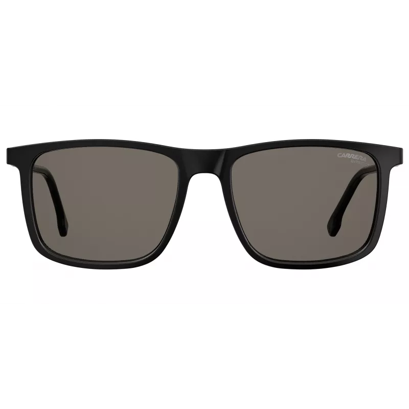 CARRERA Unisex Sonnenbrille 231-S-807-IR (55/18/145 mm) Schwarzer Acetatrahmen Grau Silber verspiegelte Gläser