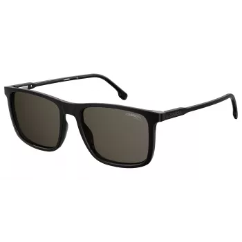 CARRERA Unisex Sonnenbrille 231-S-807-IR (55/18/145 mm) Schwarzer Acetatrahmen Grau Silber verspiegelte Gläser