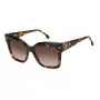 CARRERA Damen-Sonnenbrille ARRERA3037S8 Eckiger schwarzer Rahmen, grau verlaufende Gläser, 54/17/140 mm