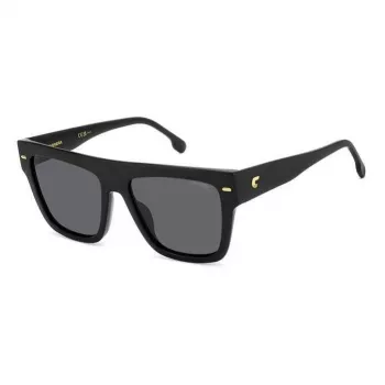 CARRERA Damen-Sonnenbrille CARRERA3016S8 Rechteckiger Acetatrahmen Graue Gläser 55/17/140 mm