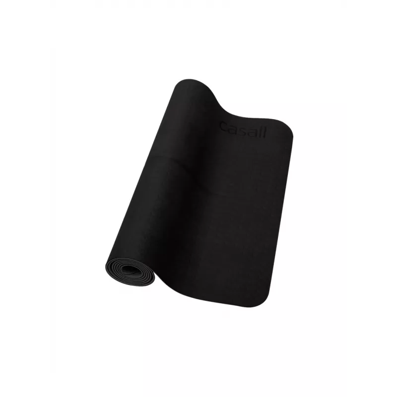 Casall 533019021 Yogamatte aus Naturkautschuk Schwarz 183x61x0,4 cm
