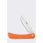 Case Sod Buster SS Orange Klappmesser - Tru-Sharp chirurgischer Edelstahl Skinner-Klinge, orangefarbener Kunststoffgriff, Slip Joint, Nagelkerbe, USA hergestellt
