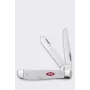 Case SparXX Mini Trapper Messer mit weißem synthetischem Griff und Tru-Sharp Edelstahlklingen