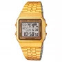 CASIO A500WGA-9 Herren Digitaluhr 39mm Gold-Ton Edelstahl