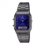 CASIO AQ-230GG-2A Unisex Analog-Digital Quarzuhr, 38,8 mm, Edelstahlband in Waffengrau, blaues Zifferblatt