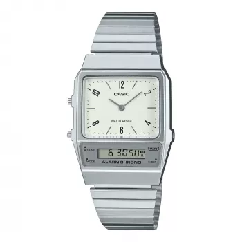 CASIO AQ-800E-7A2EF Unisex Analog-Digital Uhr, Silber, 32 mm