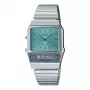 CASIO AQ-800EC-2AE Unisex Analog-Digital Uhr, 40mm, Silber/Blau