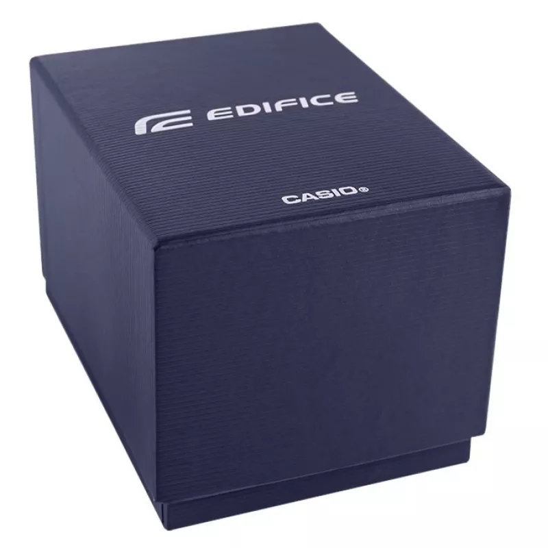 CASIO Edifice EFR-574D-2AVUEF Herren Analog Quarz Uhr, 42,3 mm, Blaues Zifferblatt, Edelstahl Armband