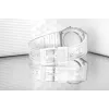 Casio F-91WS-7DF Digitaluhr – Transparentes weißes Resin-Gehäuse, Unisex, Quarz, LED-Hintergrundbeleuchtung, wasserdicht bis 3 ATM