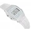 Casio F-91WS-7DF Digitaluhr – Transparentes weißes Resin-Gehäuse, Unisex, Quarz, LED-Hintergrundbeleuchtung, wasserdicht bis 3 ATM