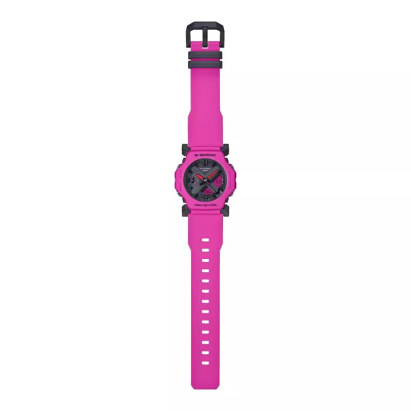 CASIO G-Shock GA-2300-4AER Damen Analog-Digital Uhr, 42,1 mm, Orange Resin