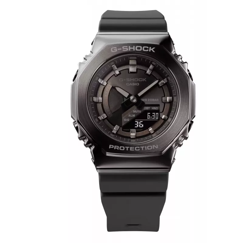 CASIO G-SHOCK GMS2100B8AER Damen Analog-Digital Uhr, 40,4 mm, graues Resinband