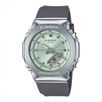CASIO G-SHOCK Damen GM-S2110-3AER Analog-Digital Uhr 42,9mm Grün Resin/Edelstahl