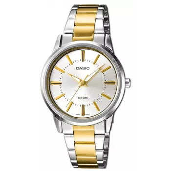 CASIO LTP-1303SG-7AVDF Damen Analog Quarz Uhr mit Edelstahlband und Datumsanzeige