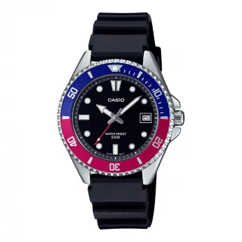 CASIO MDV-10-1A2VEF Herren Analog Quarzuhr 38,5 mm Schwarz Resin