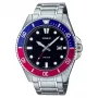 CASIO MDV107D1A3VDF Herren Taucheruhr 42mm Edelstahl Schwarzes Zifferblatt