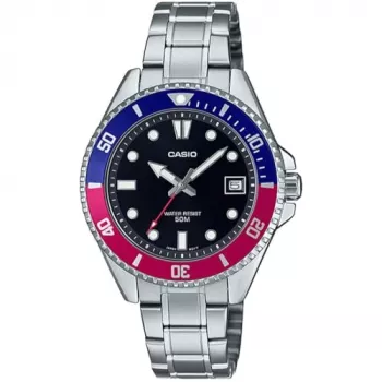 CASIO MDV10D1A3VDF Herren Analog Quarzuhr 44,2 mm Edelstahl
