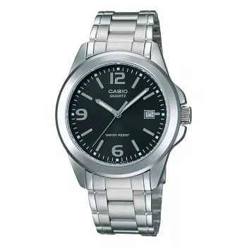 CASIO Herren MTP-1215A-1A Analog Quarzuhr 43,3 mm Edelstahl