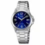 CASIO MTP-1215A-2A Herren Analog Quarzuhr Blaues Zifferblatt Edelstahl 43,3 mm