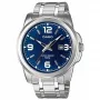 Casio MTP-1314D-2AVEF Herren Analog Quarzuhr, Blaues Zifferblatt, Edelstahlband, 50m Wasserdichtigkeit