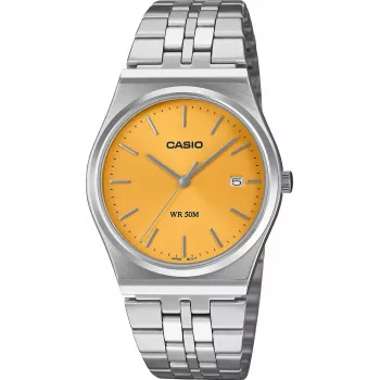 Casio MTP-B145D-9AVEF Herren Analog Quarz Uhr Silber Edelstahl