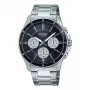 CASIO MTP1374D1A3VD Herren Analog Quarzuhr mit Datums- und Wochentagsanzeige, Edelstahlband, 47 mm Gehäuse