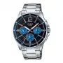 CASIO MTP1374D2AVDF Herren Analog Quarzuhr 43,5 mm Edelstahl Blaues Zifferblatt