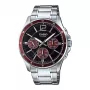 CASIO MTP1374D5AVDF Herren Analog Quarz Uhr Edelstahl Braunes Zifferblatt Silberfarben 43,5mm