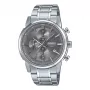 CASIO MTPE510D8AVDF Herren Analog Quarz Uhr 42mm Edelstahl graues Zifferblatt