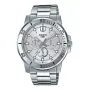 CASIO MTPVD300D-7EUD Herren Analog Quarzuhr 45mm Edelstahl Silber Zifferblatt