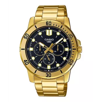 CASIO MTPVD300G1EUD Herren Analog Quarzuhr 45 mm Edelstahl Goldton